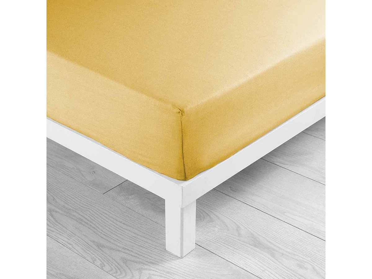 Drap Housse Microfibre "Oscar" 90x190cm Miel