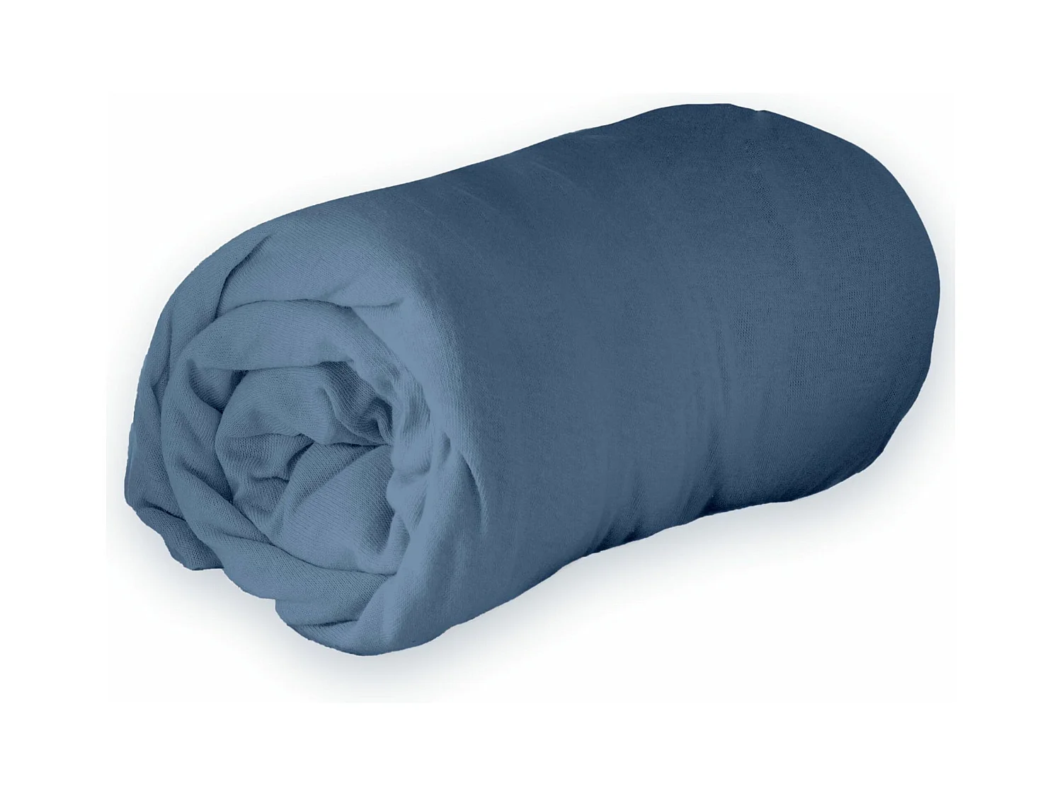 Drap Housse "Jersy" 160x200cm Bleu Nuit