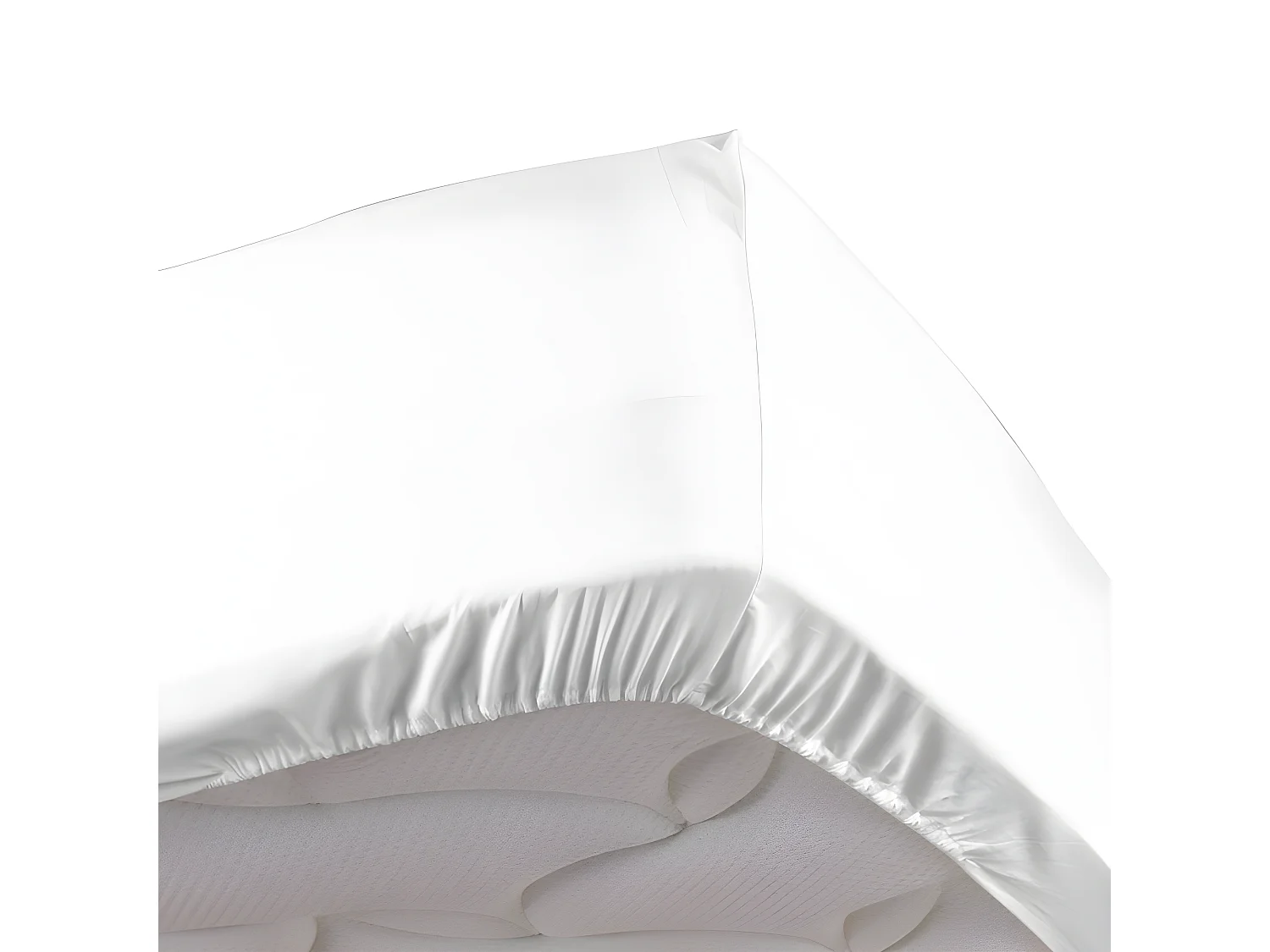 Drap Housse "Percaline" 160x200cm Blanc