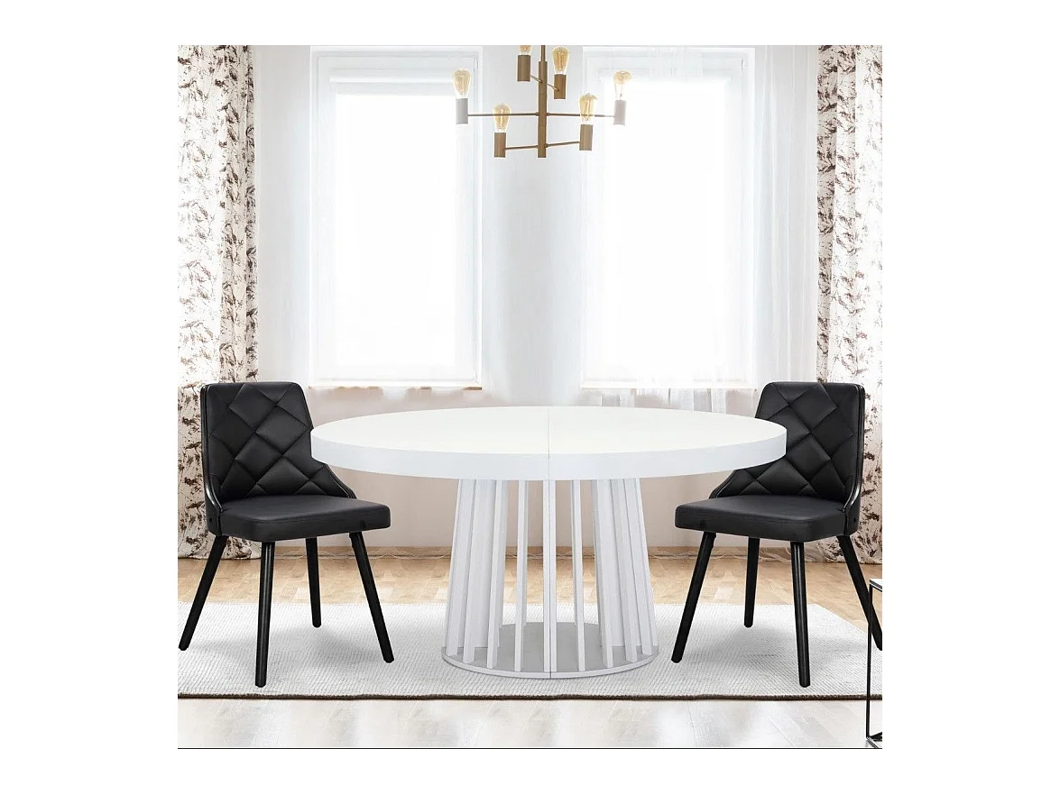 Lot de 2 Chaises Scandinave "Cargo" 79cm Noir