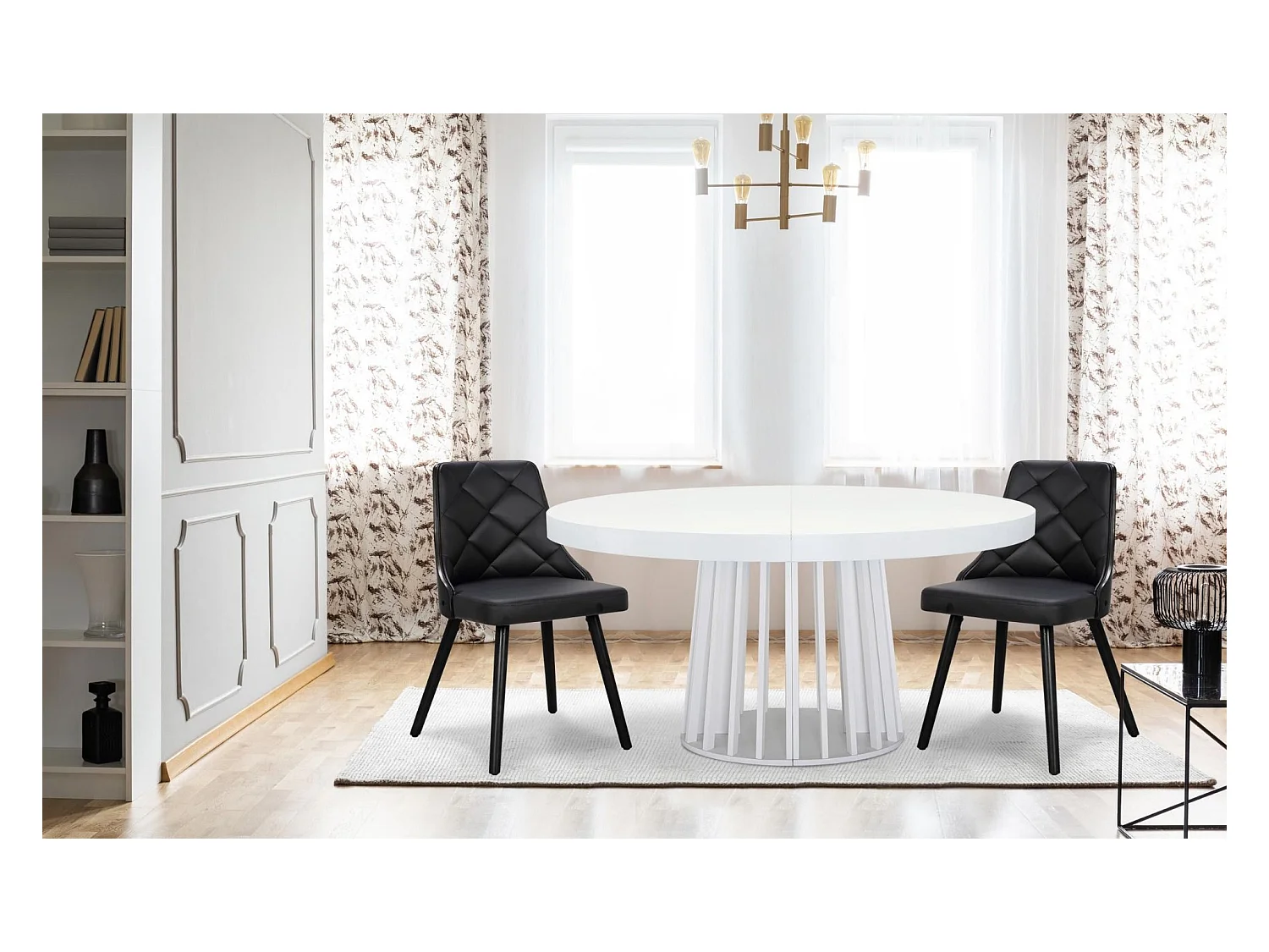 Lot de 2 Chaises Scandinave "Cargo" 79cm Noir