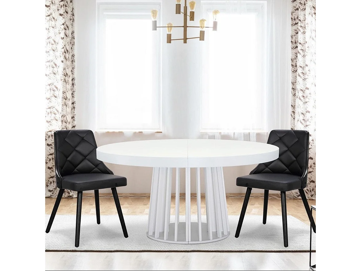 Lot de 2 Chaises Scandinave "Cargo" 79cm Noir