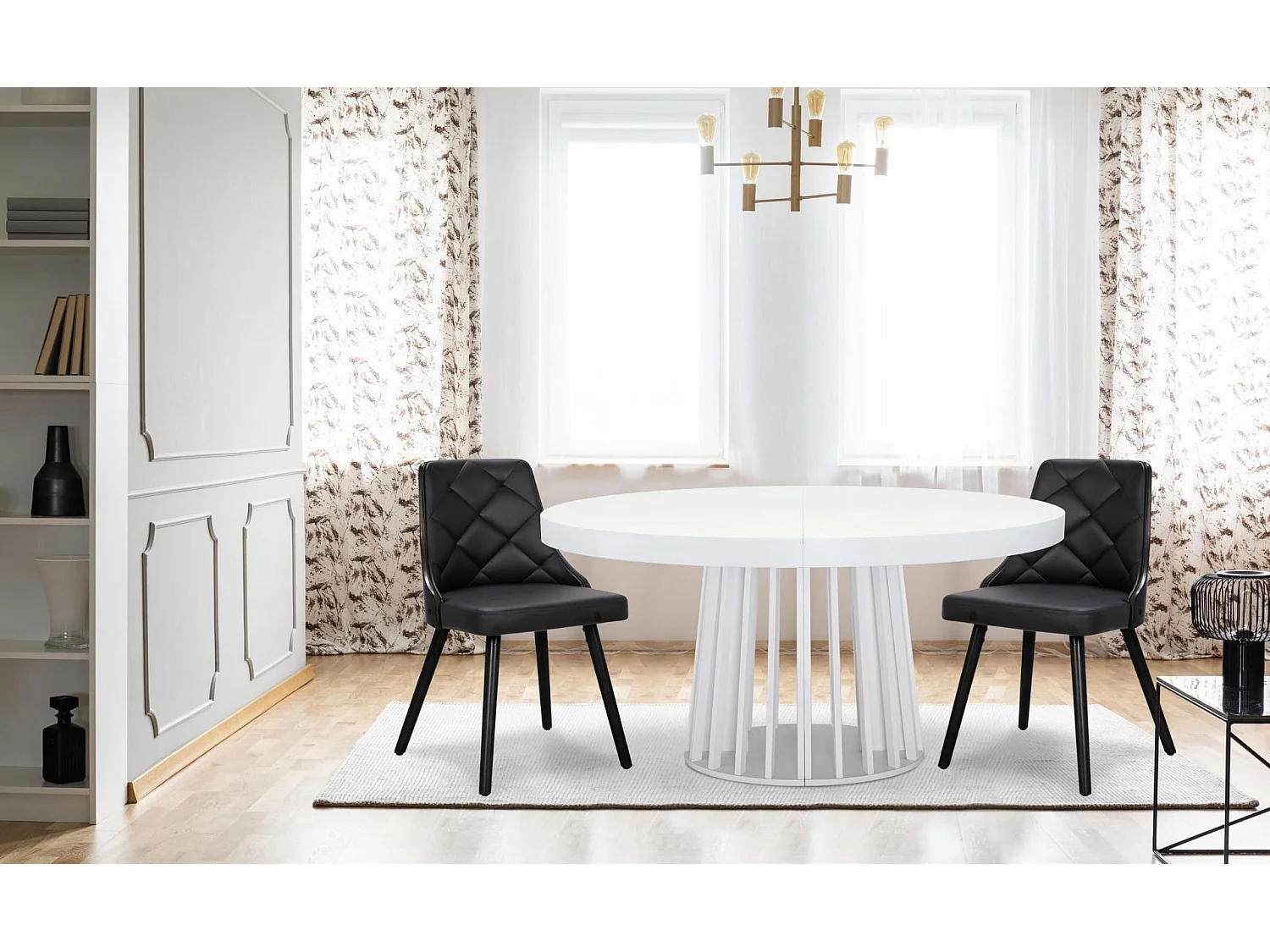 Lot de 2 Chaises Scandinave "Cargo" 79cm Noir