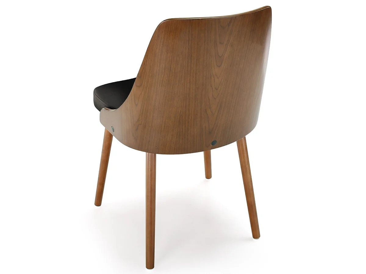 Lot de 2 Chaises Scandinave "Cargo" 79cm Noisette & Noir