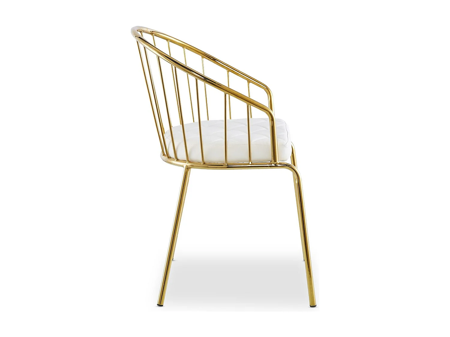 Lot de 2 Chaises Design "Comado" 77cm Blanc