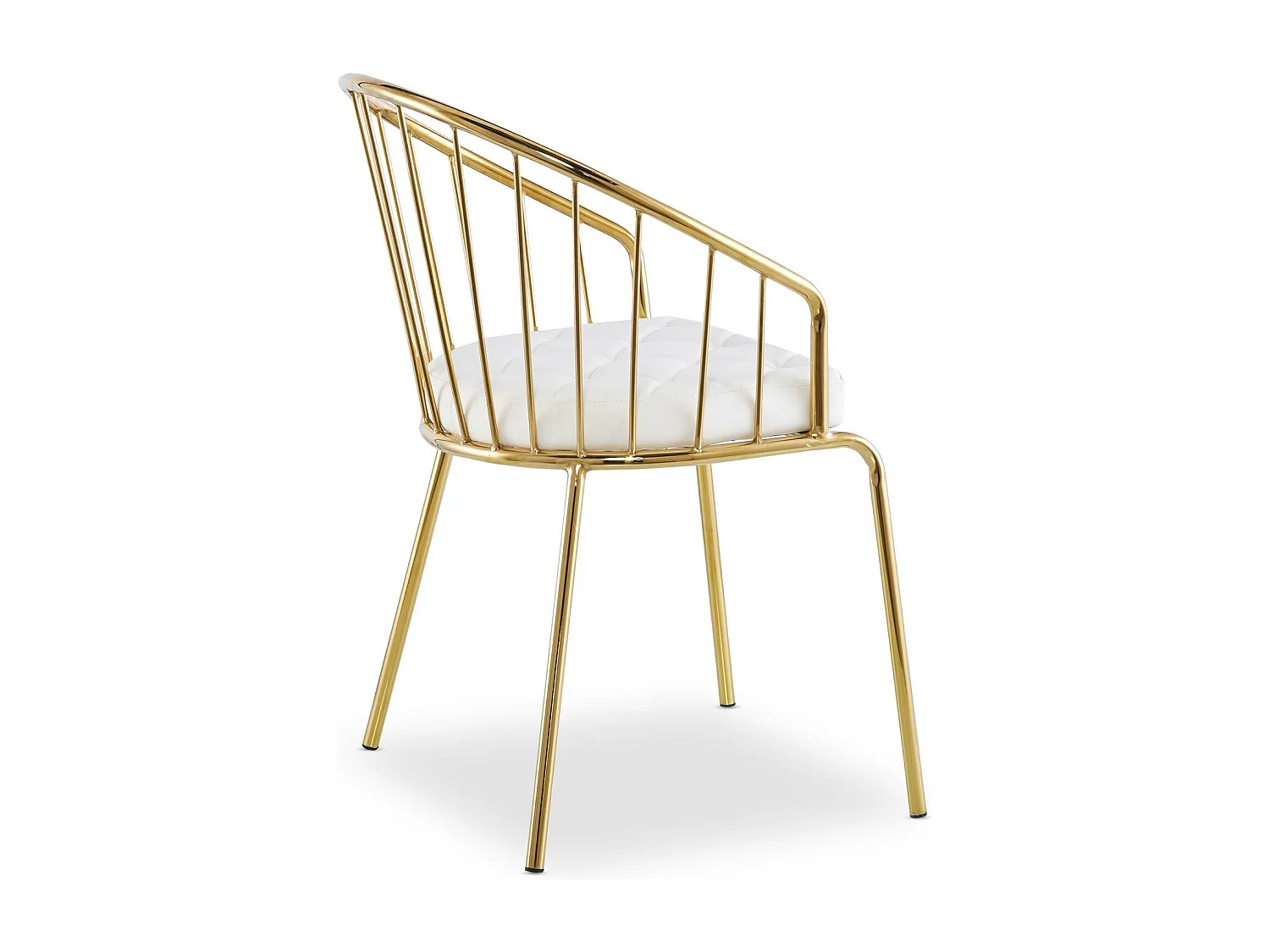 Lot de 2 Chaises Design "Comado" 77cm Blanc