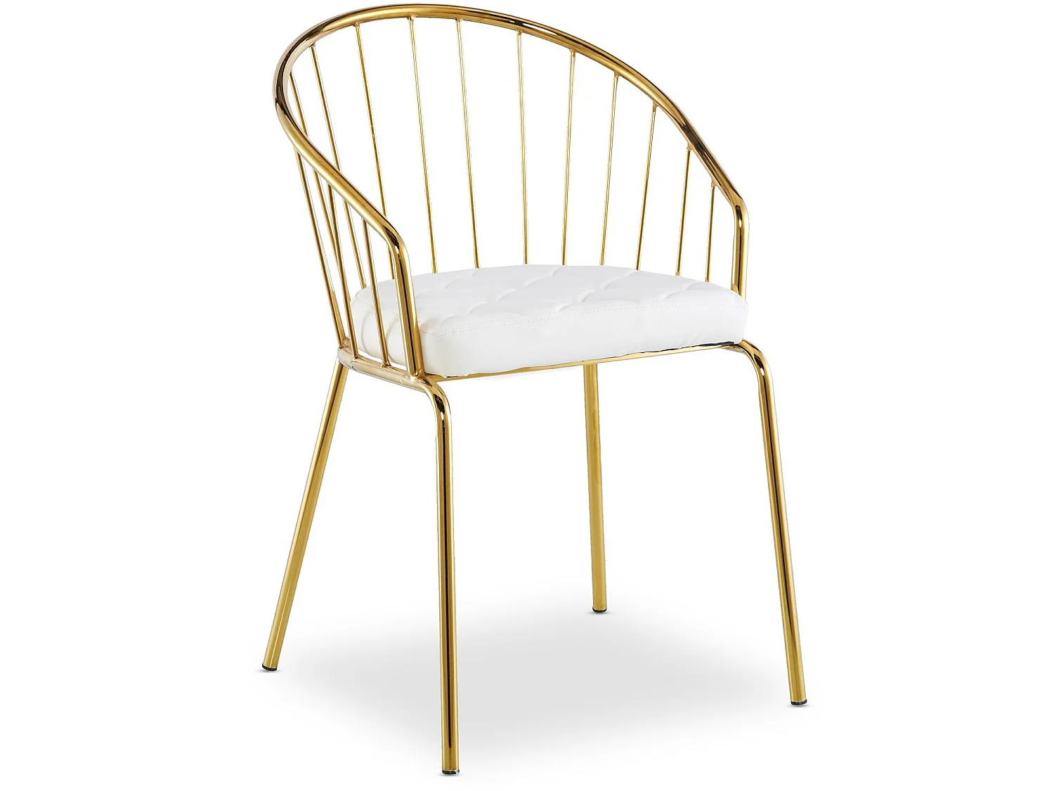 Lot de 2 Chaises Design "Comado" 77cm Blanc