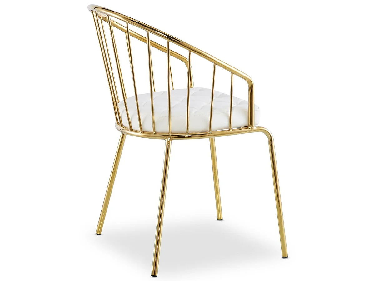 Lot de 2 Chaises Design "Comado" 77cm Blanc