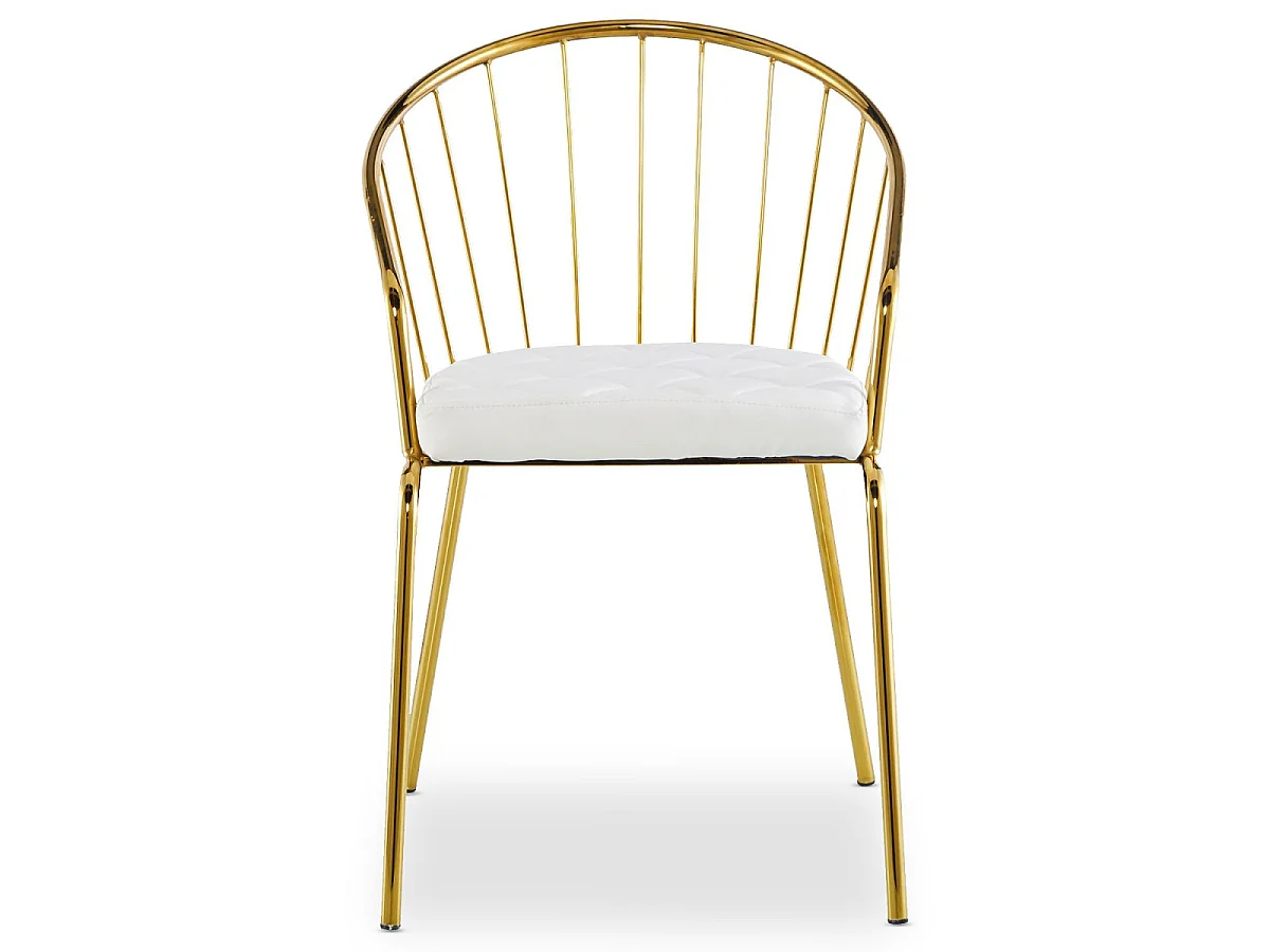 Lot de 2 Chaises Design "Comado" 77cm Blanc