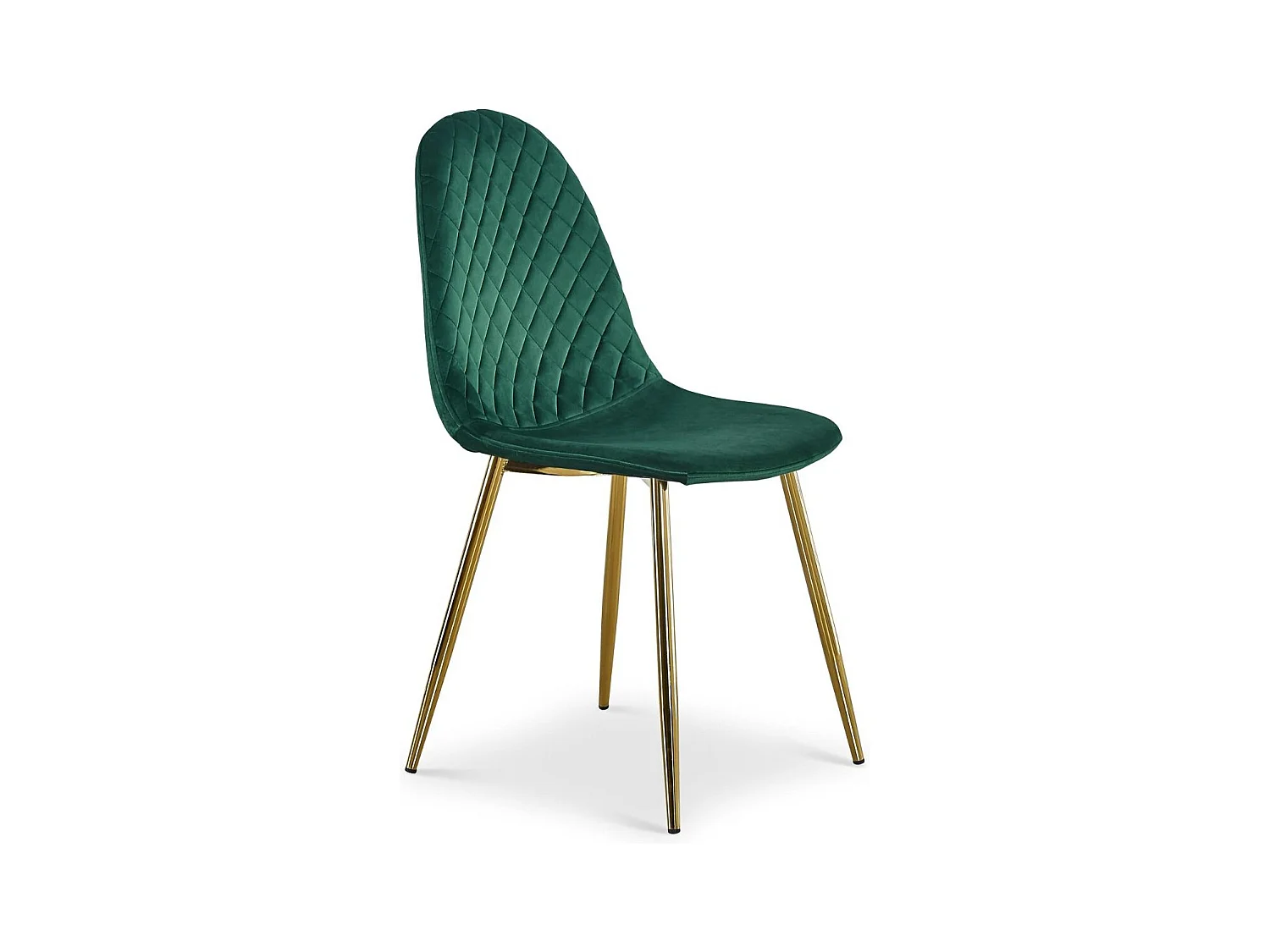 Lot de 4 Chaises en Velours "Waynor" 87cm Vert