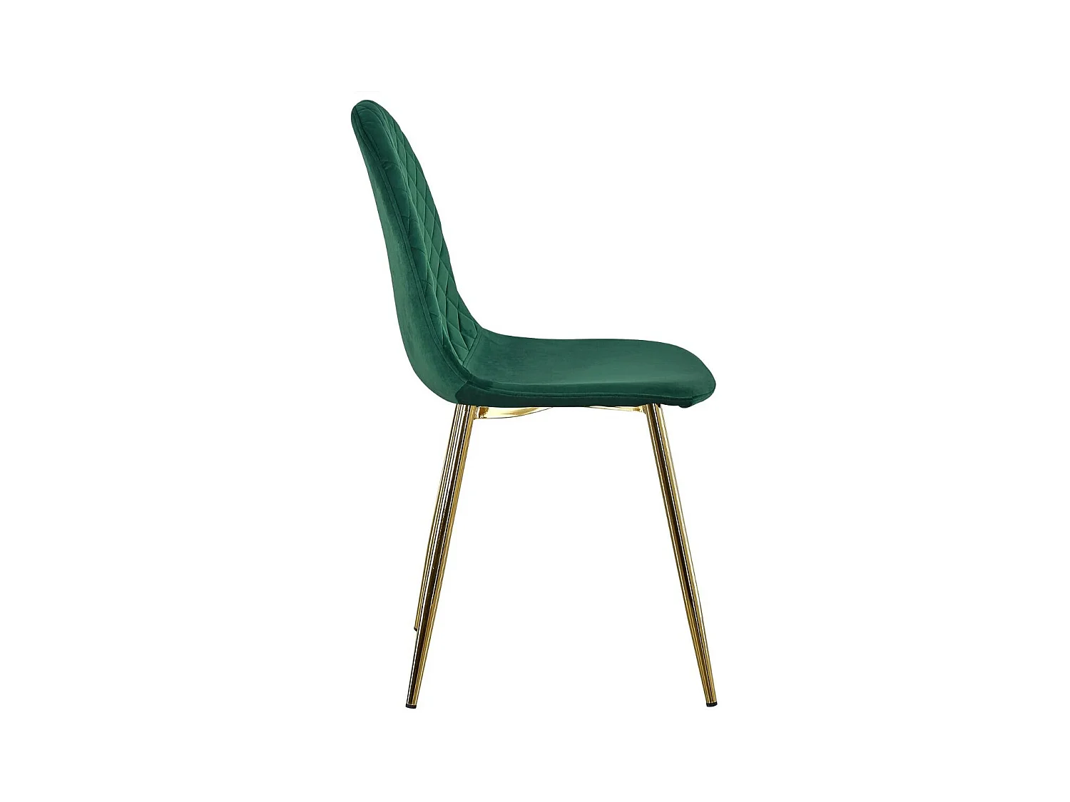 Lot de 4 Chaises en Velours "Waynor" 87cm Vert