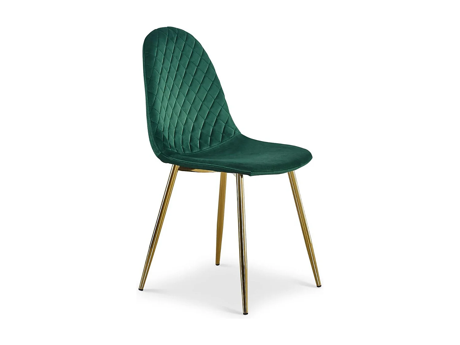 Lot de 4 Chaises en Velours "Waynor" 87cm Vert
