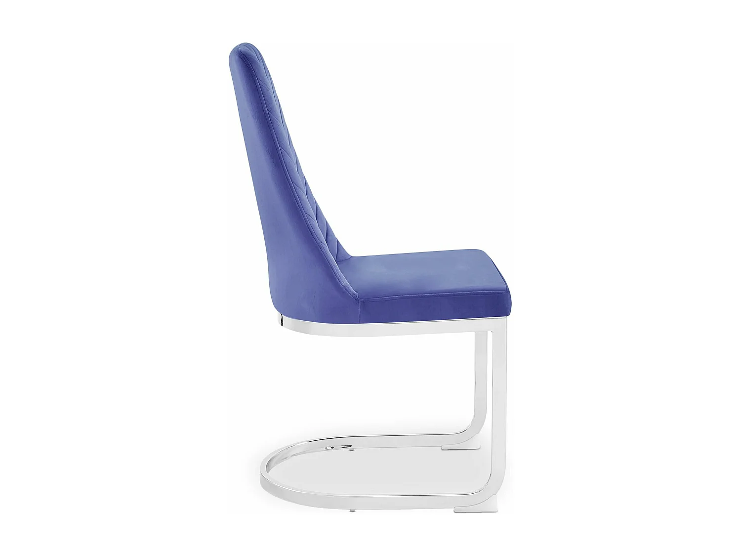 Lot de 2 chaises design Mistigri Velours Bleu