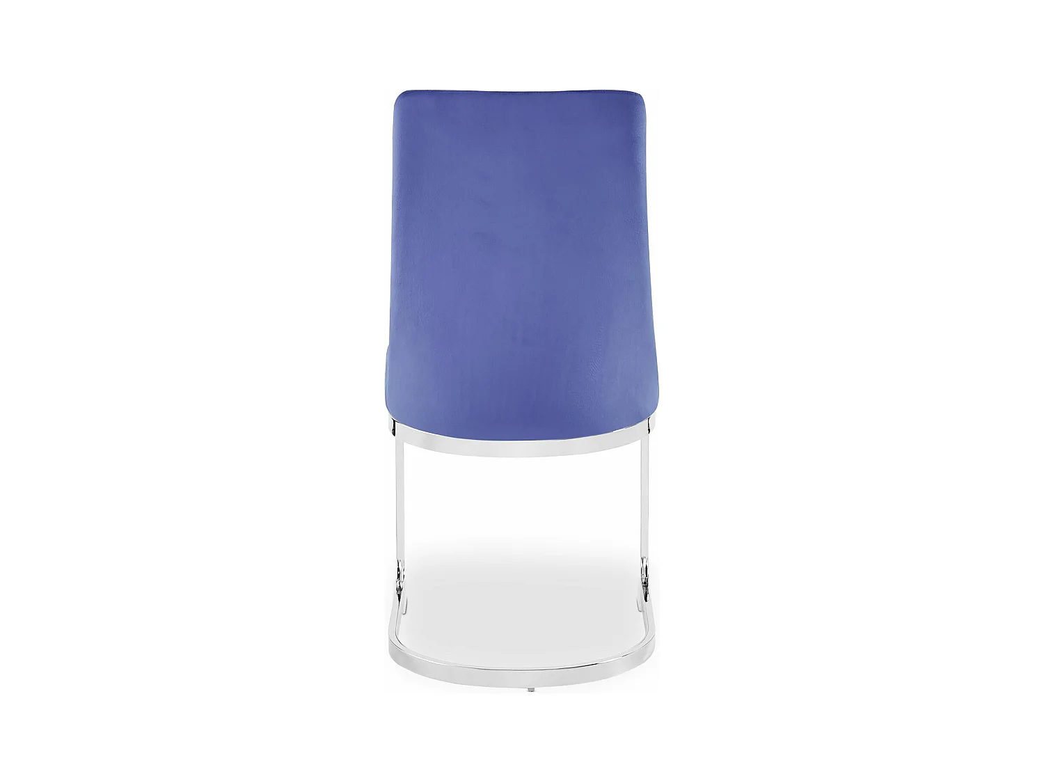 Lot de 2 chaises design Mistigri Velours Bleu