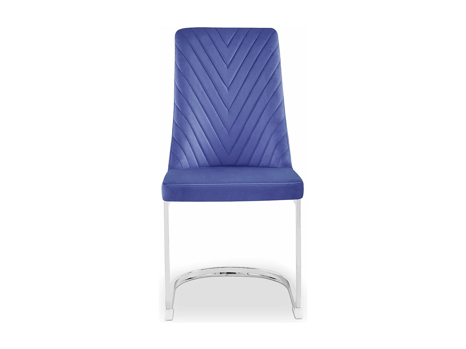 Lot de 2 chaises design Mistigri Velours Bleu