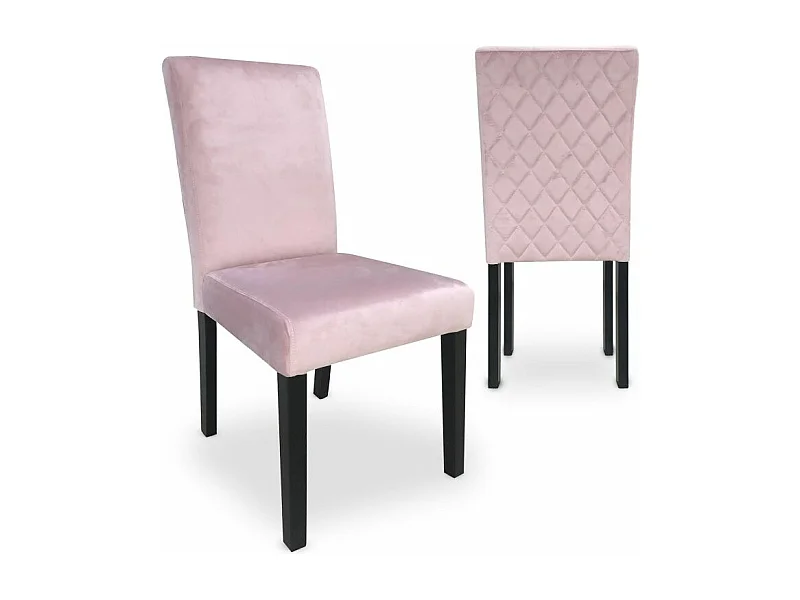 Lot de 2 Chaises Design "Shaliman" 89cm Rose