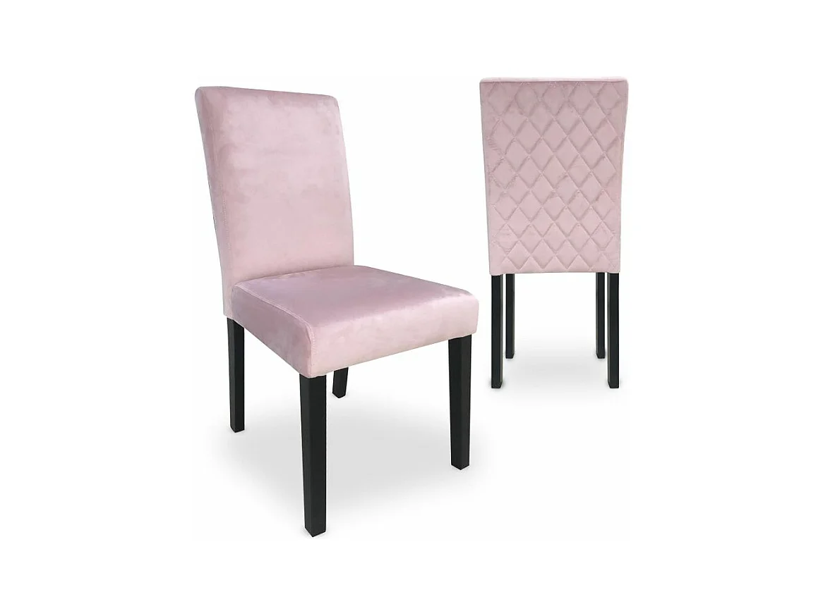 Lot de 2 Chaises Design "Shaliman" 89cm Rose
