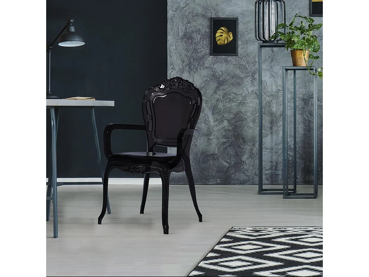 Lot de 2 Chaises Royales "Heighness" 108cm Noir