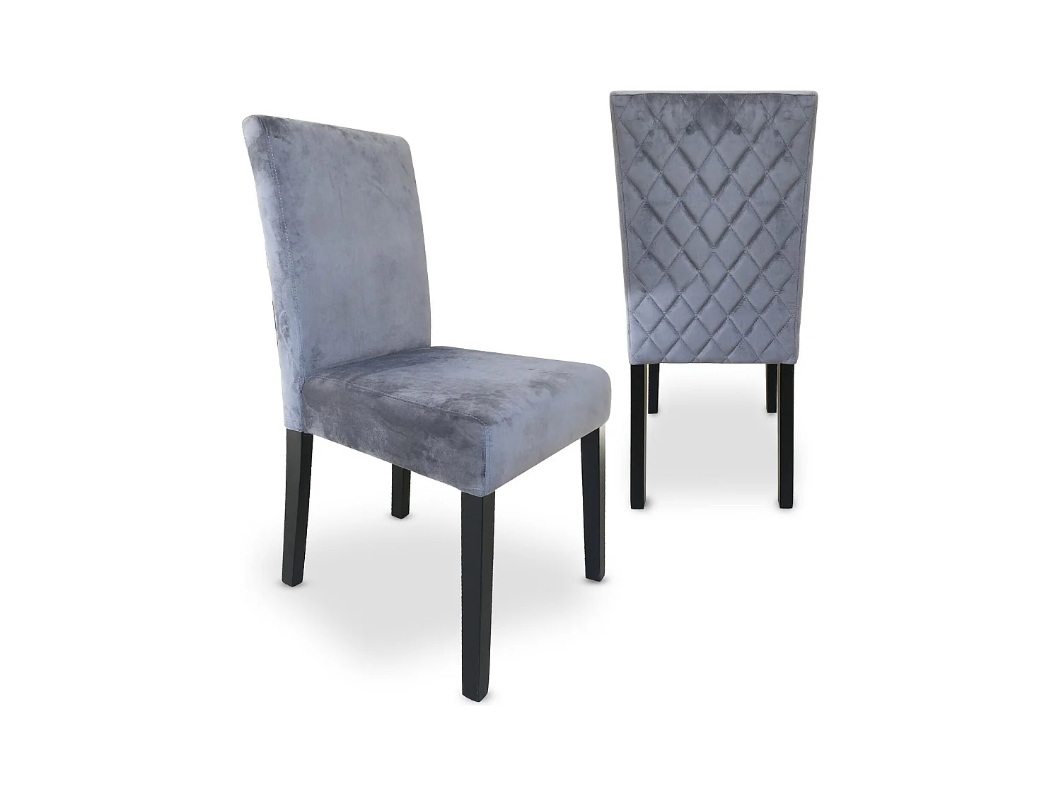 Lot de 2 Chaises Design "Shaliman" 89cm Argent