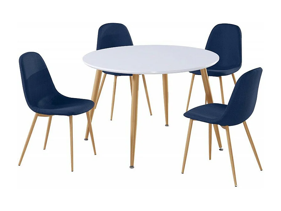 Lot de 4 Chaises Scandinave "Bonnie" 87cm Bleu