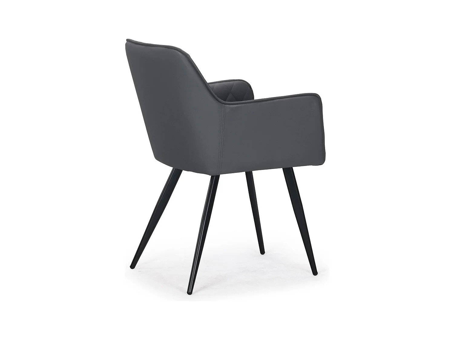 Lot de 2 chaises Clark simili Gris