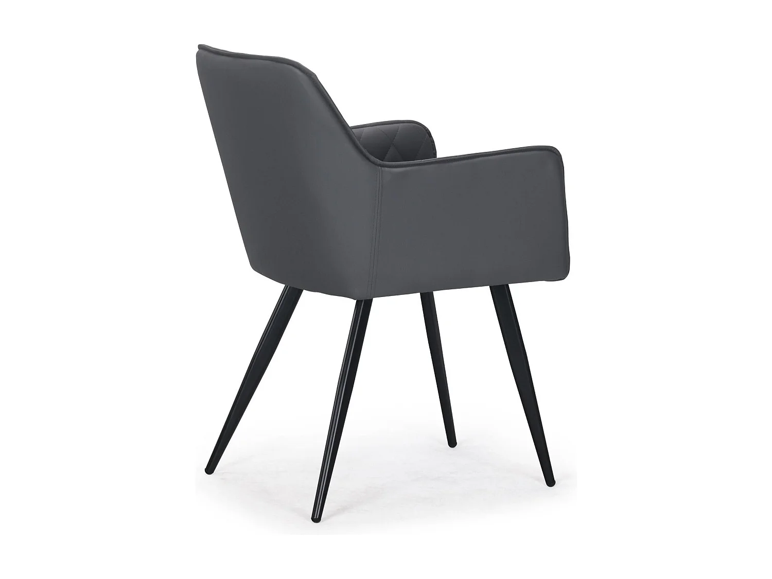 Lot de 2 chaises Clark simili Gris