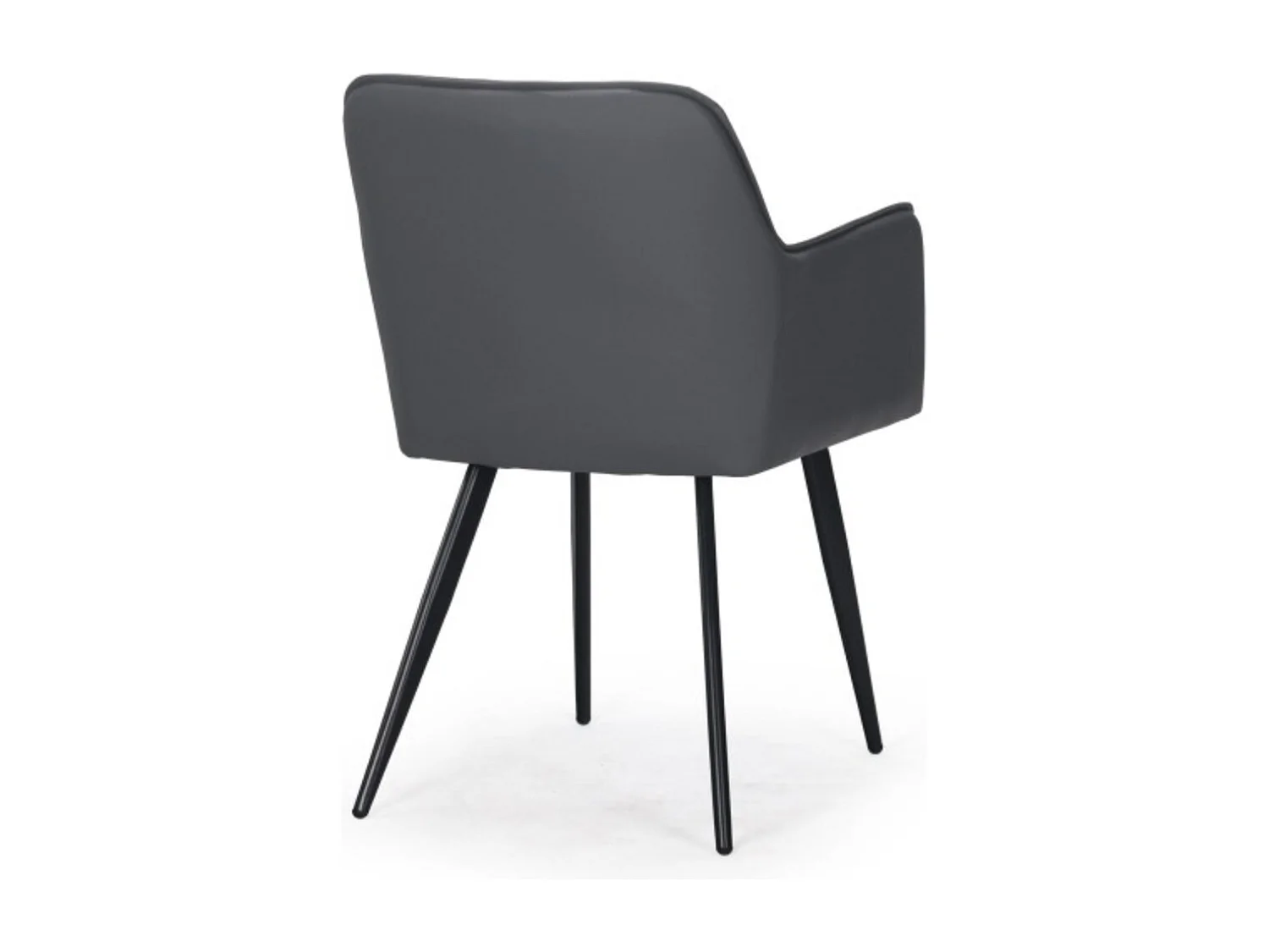 Lot de 2 chaises Clark simili Gris