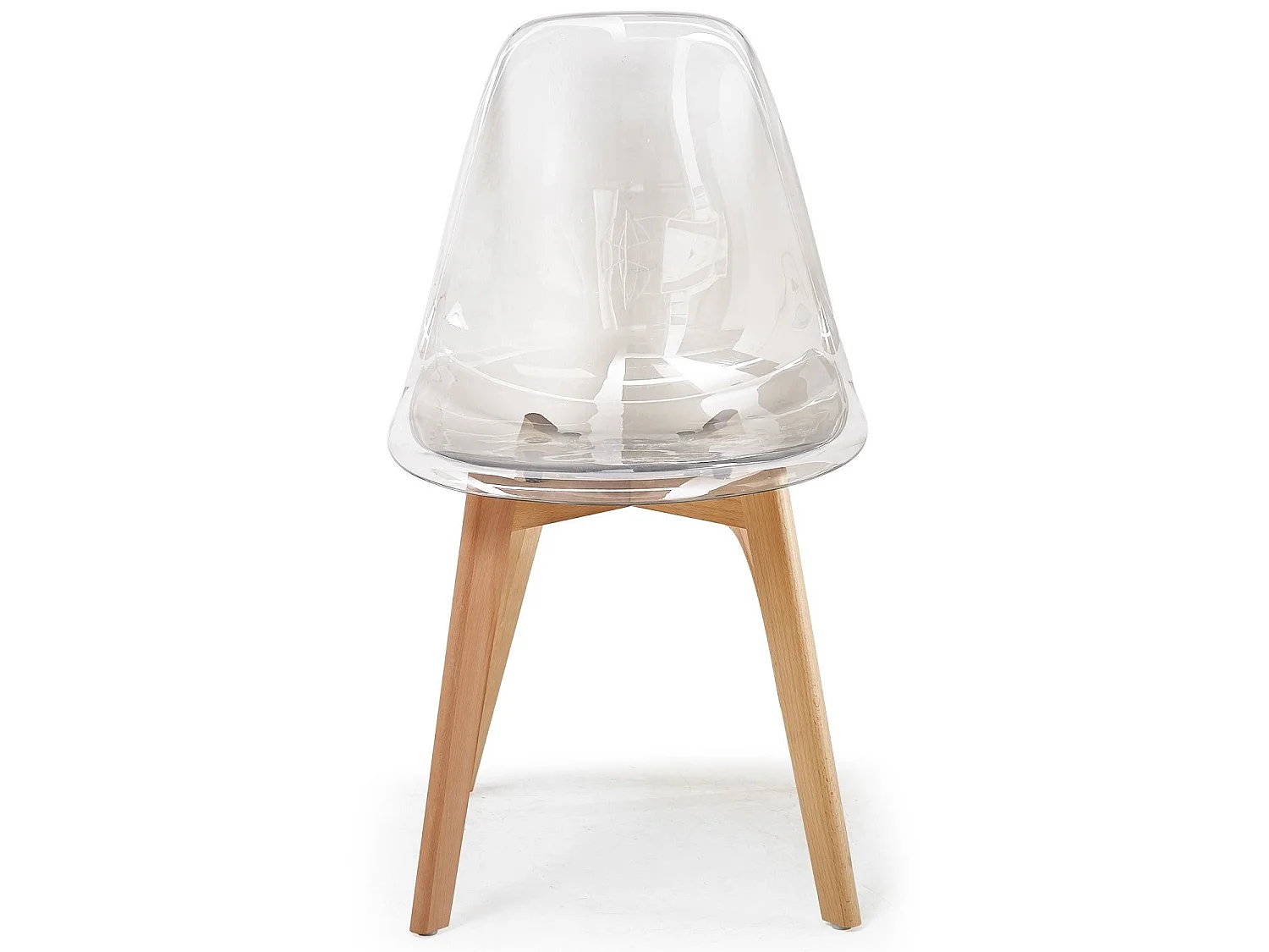 Lot de 2 Chaises Scandinaves "Vik" 80cm Transparent