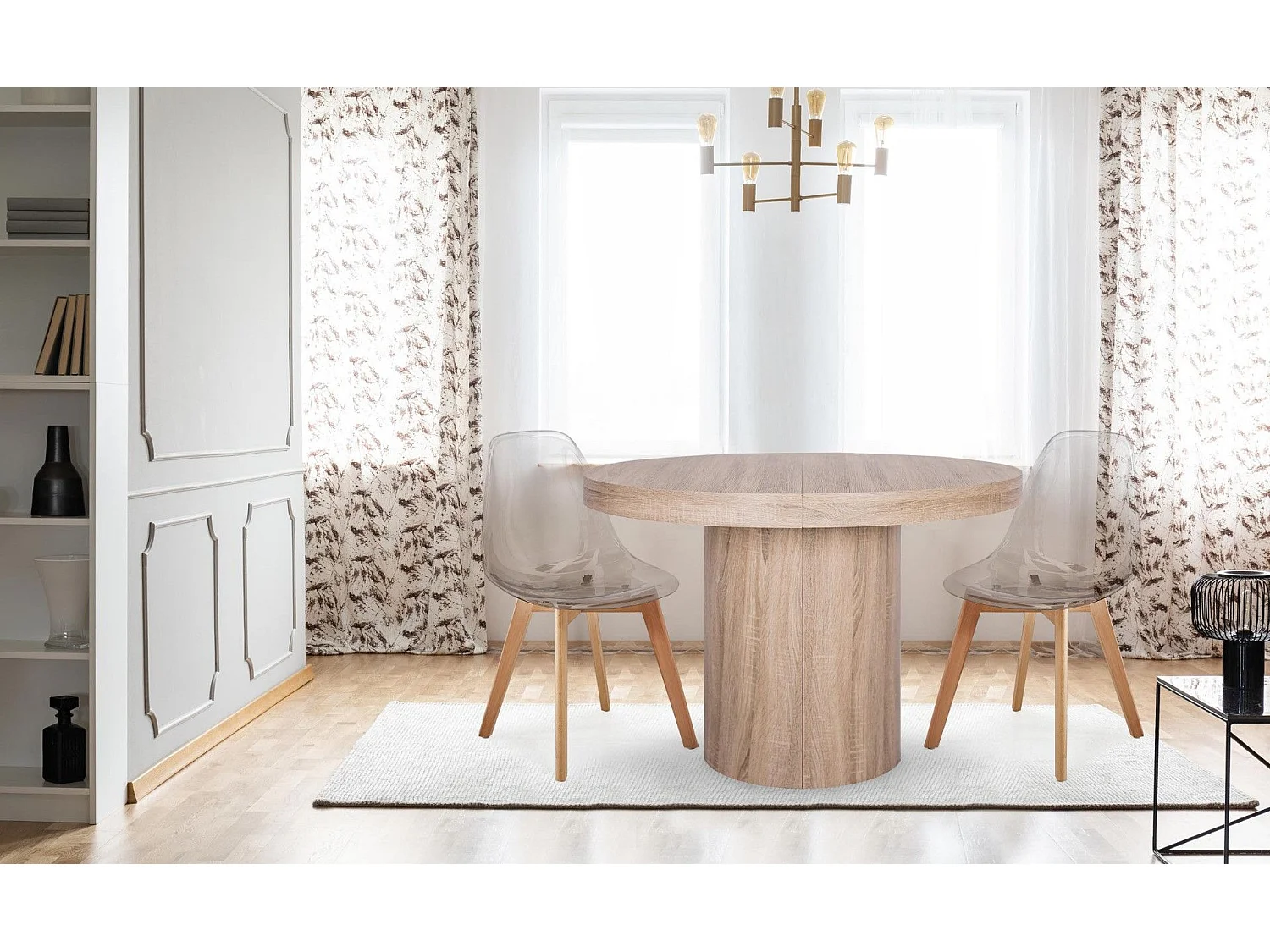 Lot de 2 Chaises Scandinaves "Vik" 80cm Transparent