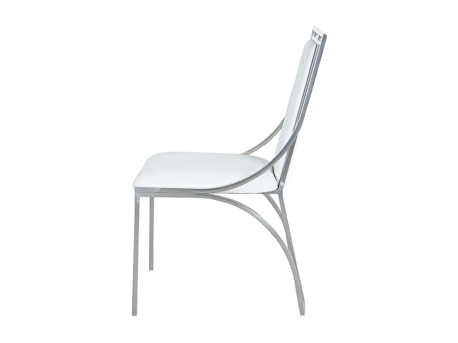 Lot de 2 Chaises Design "Lopin" 90cm Blanc