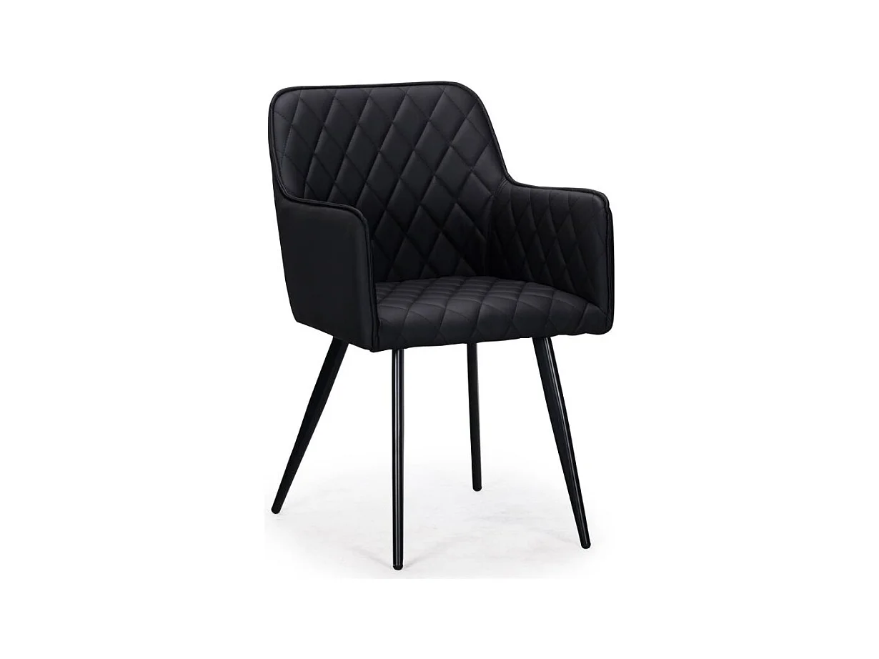 Lot de 2 chaises Design en Simili "Claren" 86cm Noir
