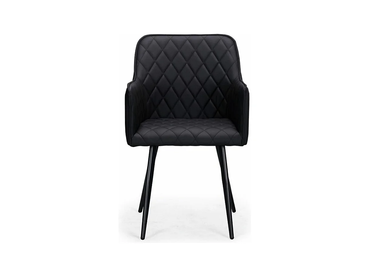 Lot de 2 chaises Design en Simili "Claren" 86cm Noir