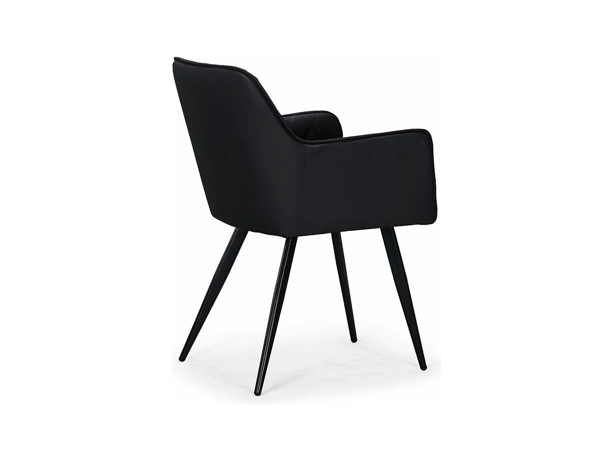 Lot de 2 chaises Design en Simili "Claren" 86cm Noir