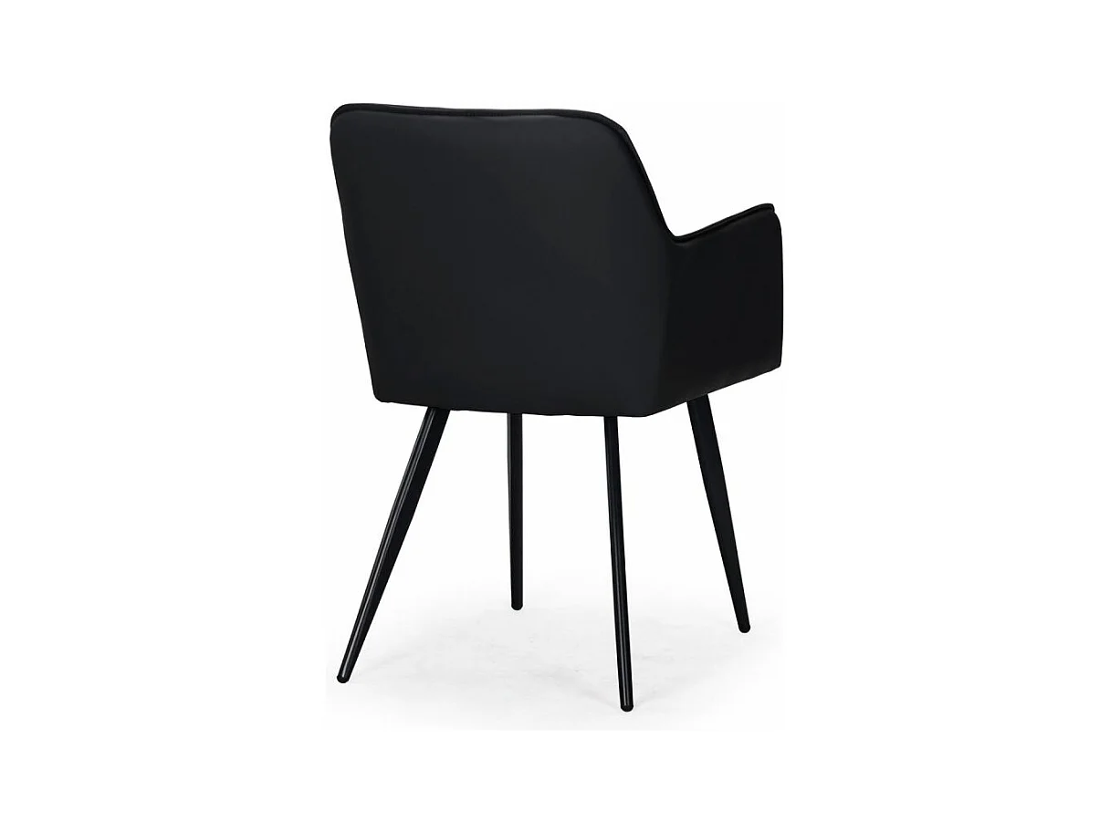 Lot de 2 chaises Design en Simili "Claren" 86cm Noir