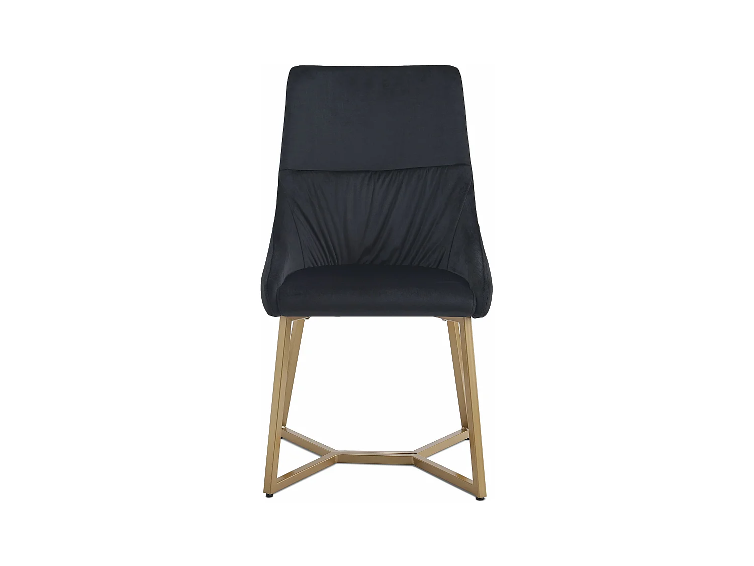 Lot de 2 chaises matelassées Foldie Velours Noir