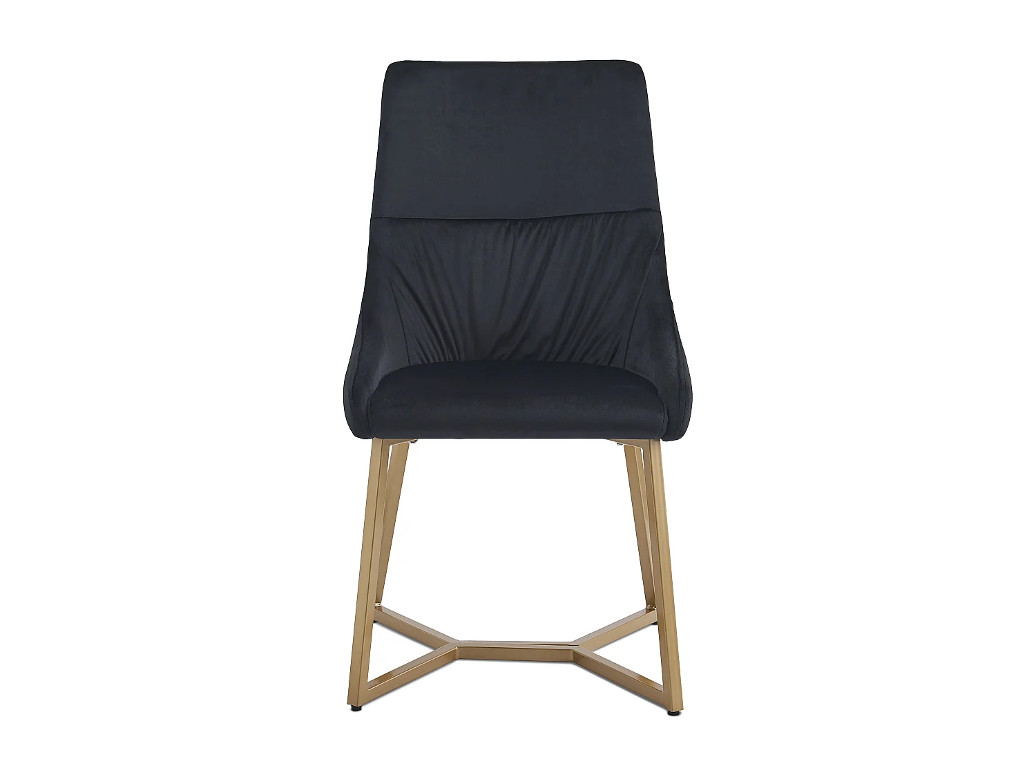 Lot de 2 chaises matelassées Foldie Velours Noir