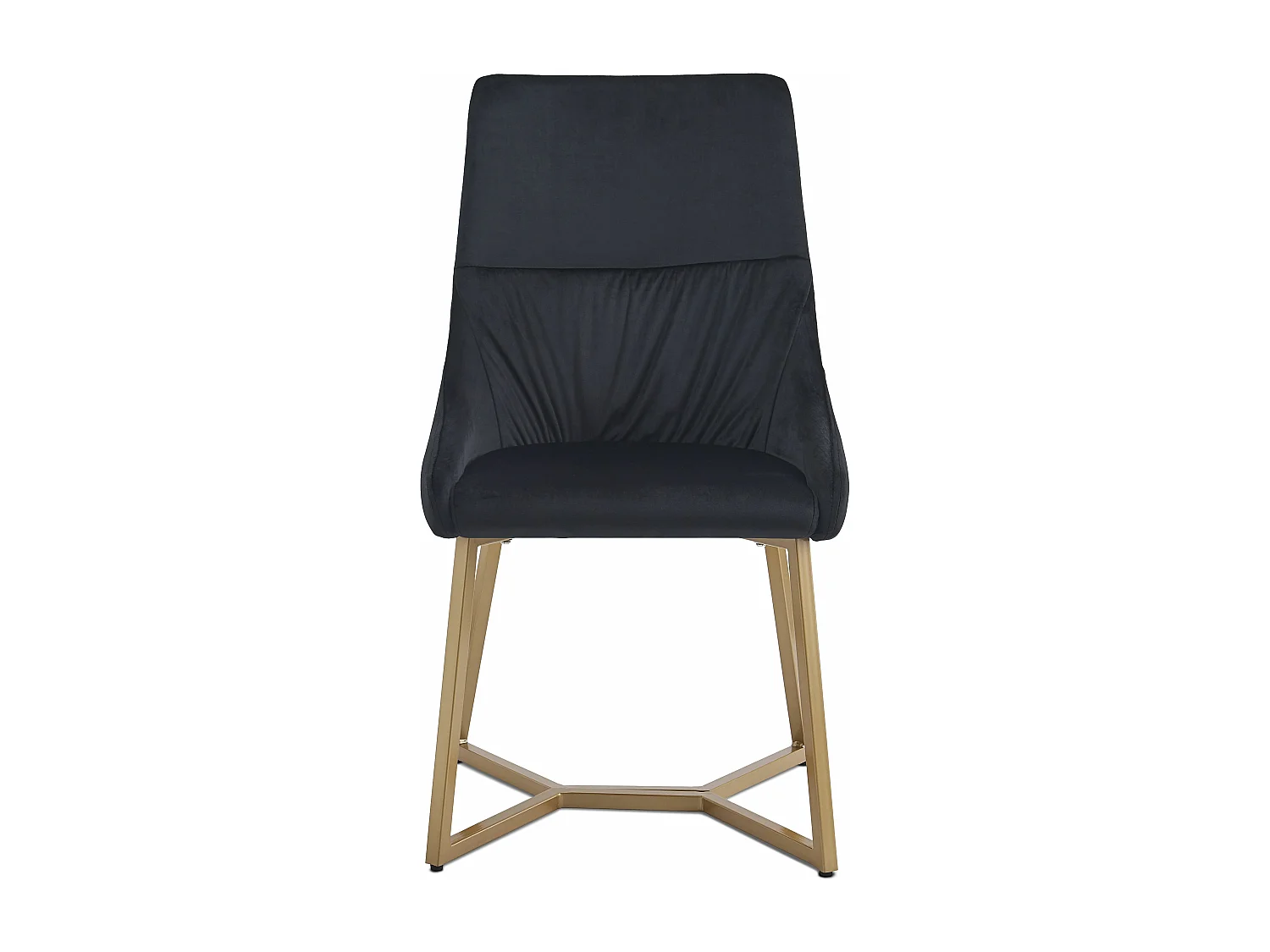 Lot de 2 chaises matelassées Foldie Velours Noir