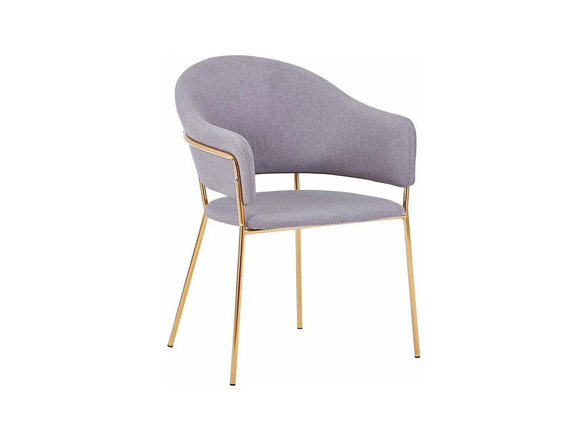 Lot de 2 Chaises Design "Carnot" 83cm Gris