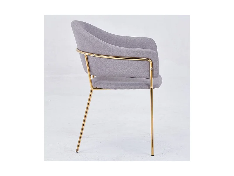 Lot de 2 Chaises Design "Carnot" 83cm Gris