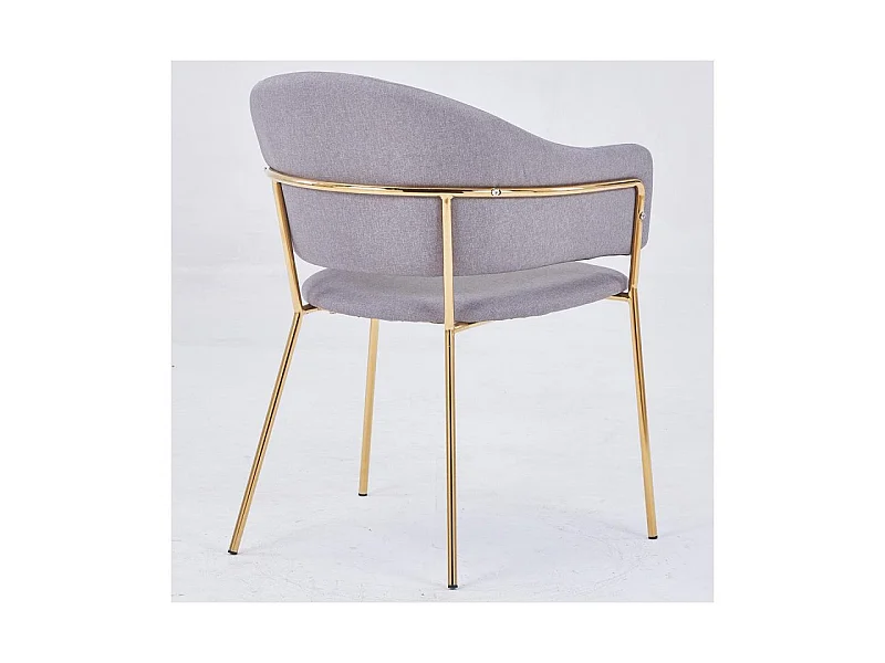 Lot de 2 Chaises Design "Carnot" 83cm Gris