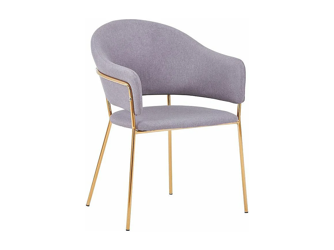 Lot de 2 Chaises Design "Carnot" 83cm Gris