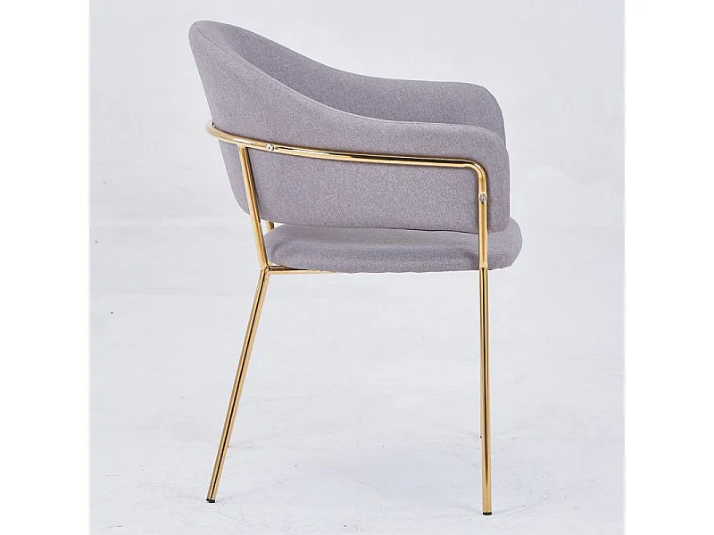 Lot de 2 Chaises Design "Carnot" 83cm Gris