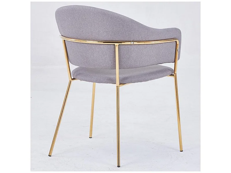 Lot de 2 Chaises Design "Carnot" 83cm Gris