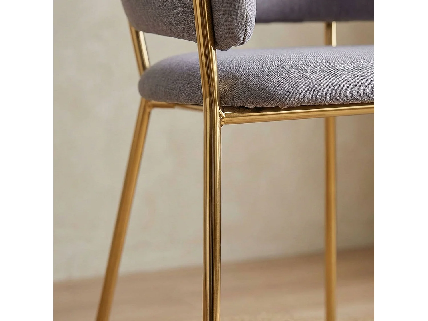 Lot de 2 Chaises Design "Carnot" 83cm Gris