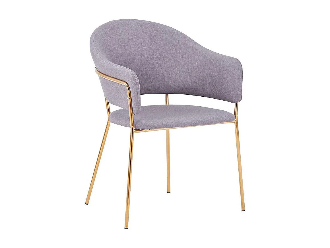 Lot de 2 Chaises Design "Carnot" 83cm Gris