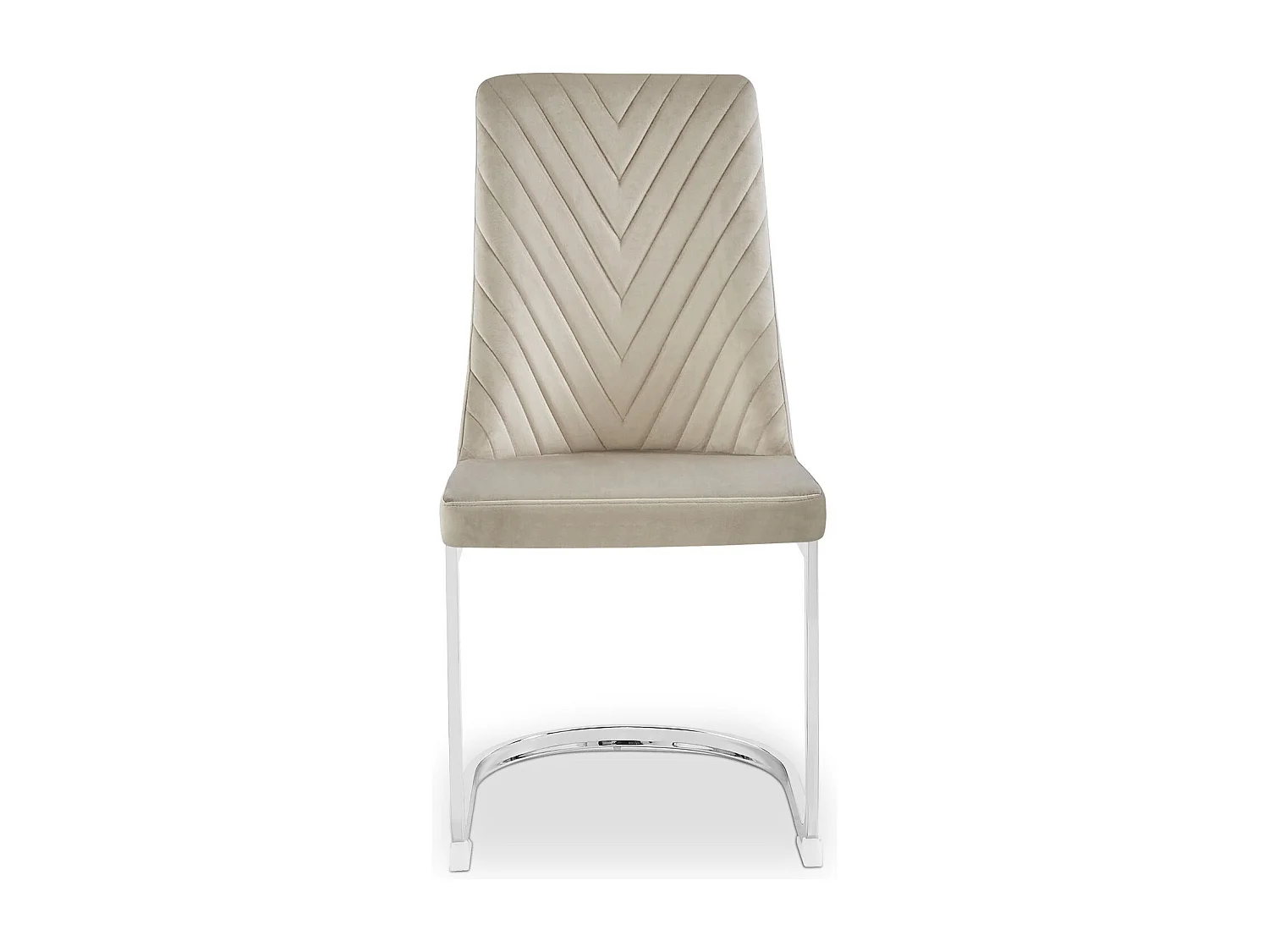 Lot de 2 chaises design Mistigri Velours Taupe