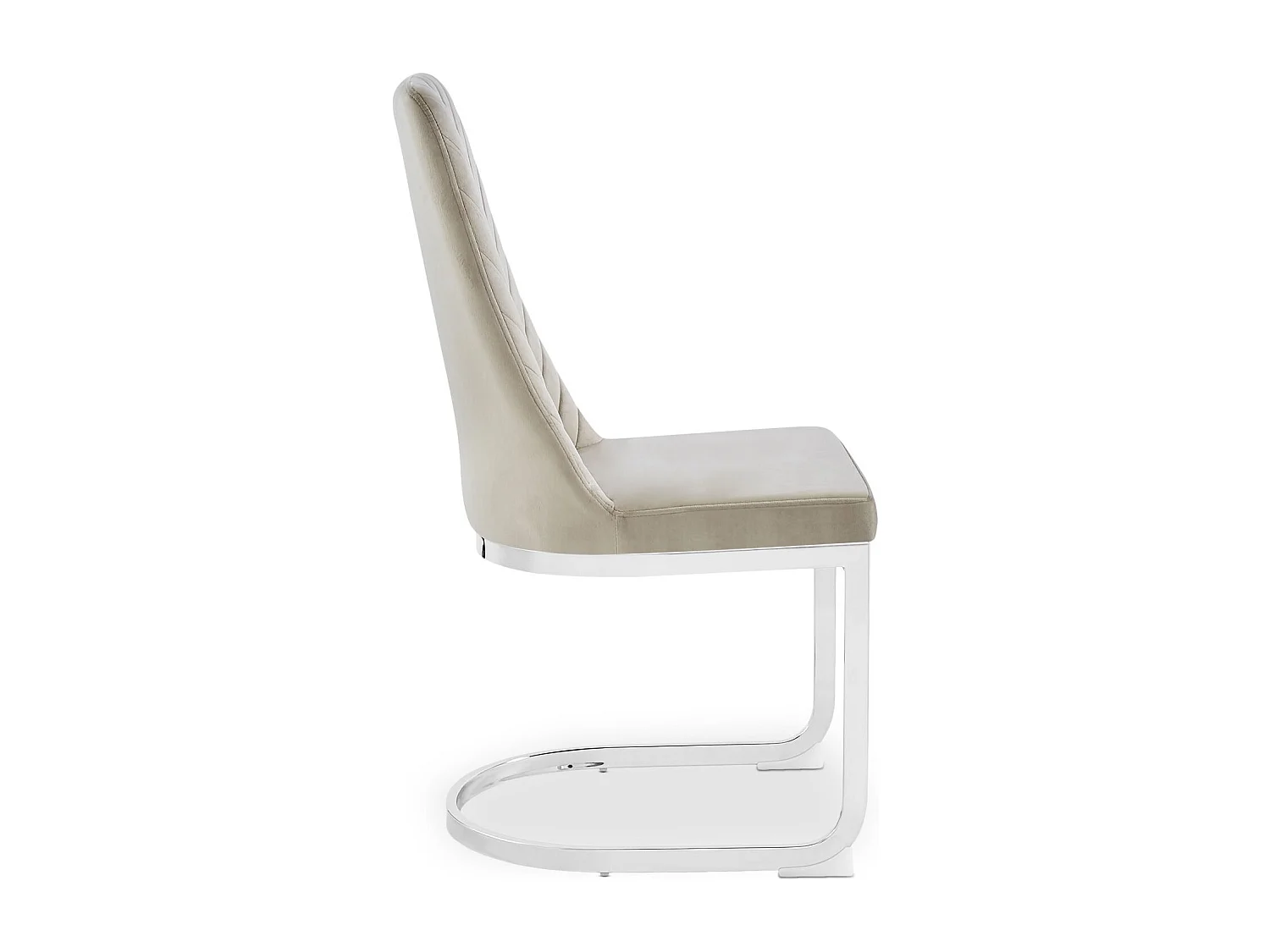 Lot de 2 chaises design Mistigri Velours Taupe