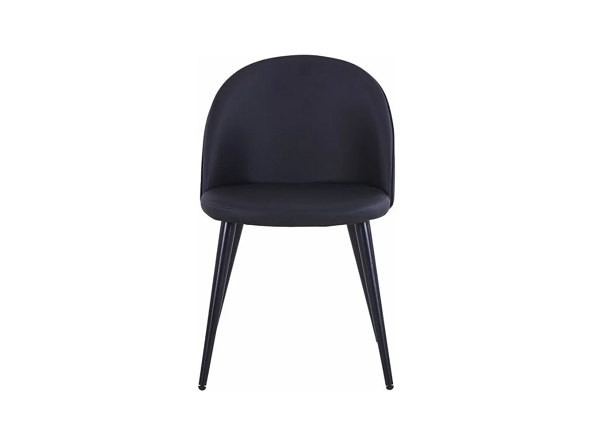 Lot de 4 Chaises Design Simili "Morro" 75cm Noir