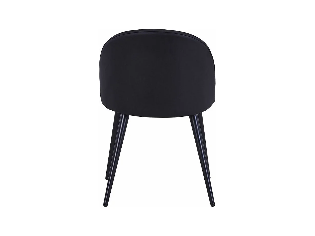 Lot de 4 Chaises Design Simili "Morro" 75cm Noir
