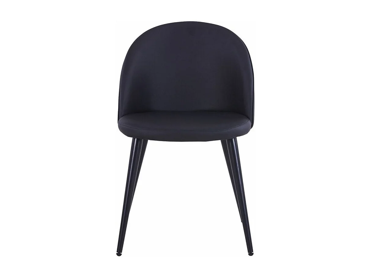 Lot de 4 Chaises Design Simili "Morro" 75cm Noir